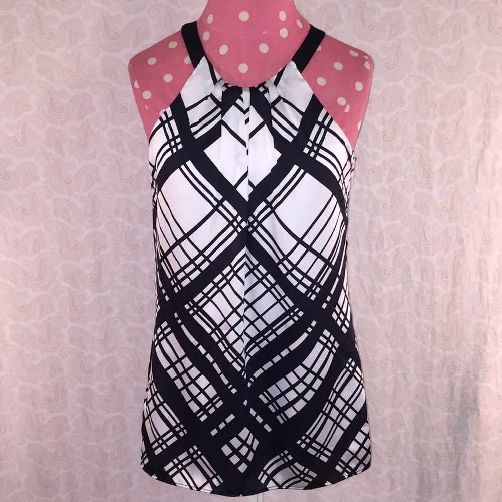 Wht House Blk Market Sz XS lined dress tank top